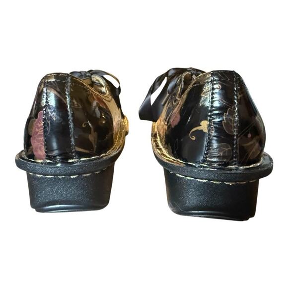 Alegria Patent Leather Lace Up Oxford Clog Women size 39 US 9-9.5 - Picture 3 of 6